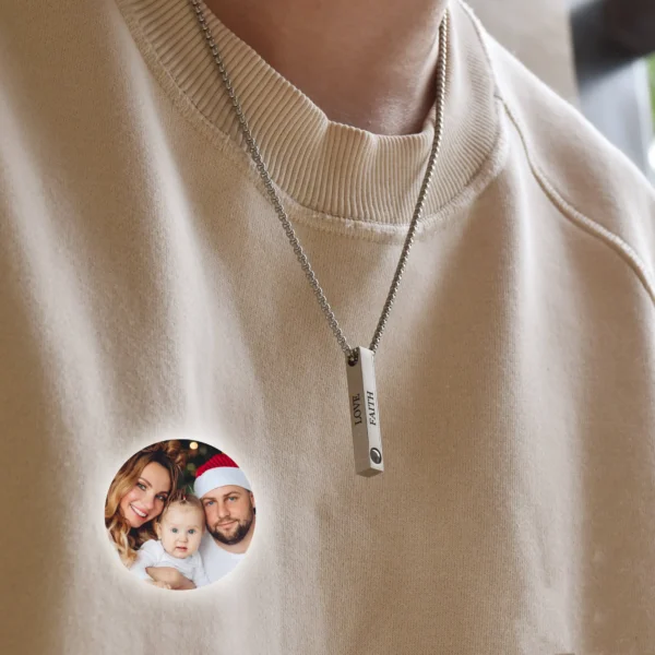 Colar Masculino com Projeção 3D Personalizado